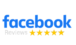 Facebook reviews with five stars